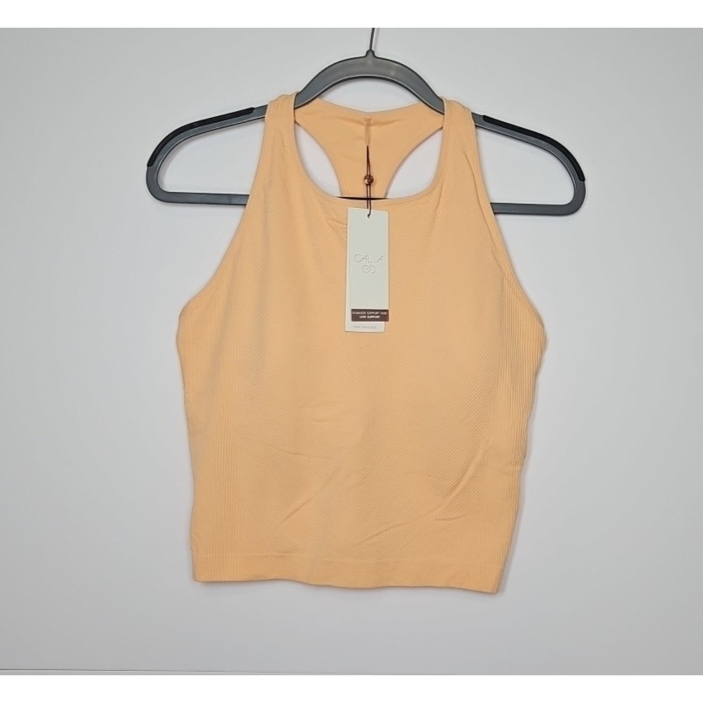 Calia Womens Peach Seamless Brami Sports Bra Tank Size XXL NWT
